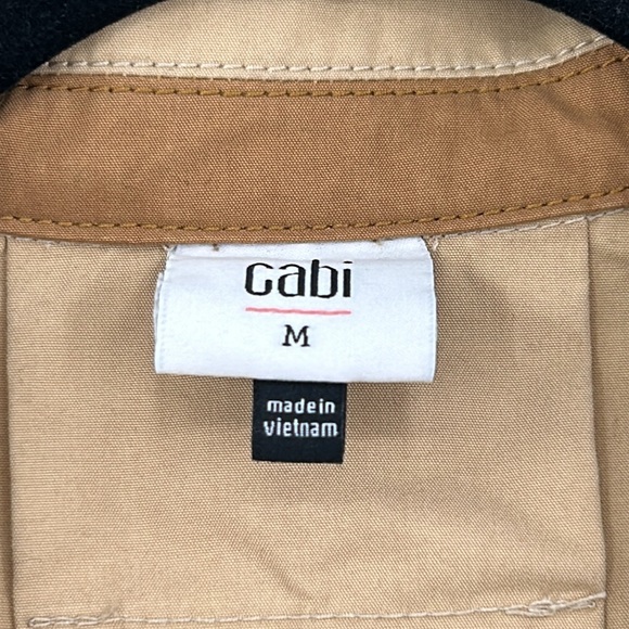 CAbi Mason Jacket Shacket Tan Size M - Picture 6 of 8